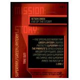 Set of 7 DC Overpower Comic Gaming Cards | Superman Action Cards | Mission: | Eye of the Storm