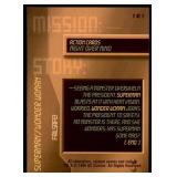 Set of 7 DC Overpower Comic Gaming Cards | Superman Action Cards | Mission: | Might Over Mind