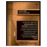 Set of 7 DC Overpower Comic Gaming Cards | Superman Action Cards | Mission: | Might Over Mind