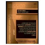 Set of 7 DC Overpower Comic Gaming Cards | Superman Action Cards | Mission: | Might Over Mind