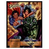 Set of 7 DC Overpower Comic Gaming Cards | Superman Action Cards | Mission: | Might Over Mind