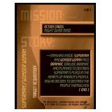 Set of 7 DC Overpower Comic Gaming Cards | Superman Action Cards | Mission: | Might Over Mind