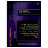 Set of 7 DC Overpower Comic Gaming Cards | Batman Detective Cards | Mission: | Into the Depths