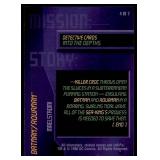 Set of 7 DC Overpower Comic Gaming Cards | Batman Detective Cards | Mission: | Into the Depths