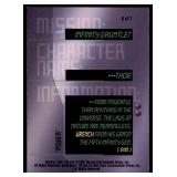 Set of 7 Marvel Overpower Comic Gaming Cards | Mission: Infinity Gauntlet