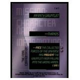 Set of 7 Marvel Overpower Comic Gaming Cards | Mission: Infinity Gauntlet