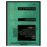 Set of 7 Marvel Overpower Comic Gaming Cards | Mission: Age of Apocalypse