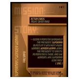 Set of 7 DC Overpower Comic Gaming Cards | Superman Action Cards | Mission: | Might Over Mind