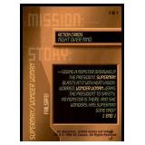 Set of 7 DC Overpower Comic Gaming Cards | Superman Action Cards | Mission: | Might Over Mind