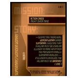 Set of 7 DC Overpower Comic Gaming Cards | Superman Action Cards | Mission: | Might Over Mind