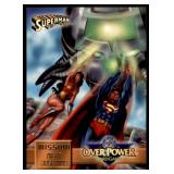 Set of 7 DC Overpower Comic Gaming Cards | Superman Action Cards | Mission: | Might Over Mind
