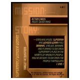 Set of 7 DC Overpower Comic Gaming Cards | Superman Action Cards | Mission: | Might Over Mind