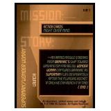 Set of 7 DC Overpower Comic Gaming Cards | Superman Action Cards | Mission: | Might Over Mind