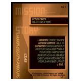 Set of 7 DC Overpower Comic Gaming Cards | Superman Action Cards | Mission: | Might Over Mind