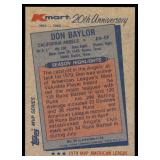 Lot of 41 1982 Topps Kmart 20th Anniversary Baseball Cards | Mays Mantle Koufax & More