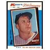 Lot of 41 1982 Topps Kmart 20th Anniversary Baseball Cards | Mays Mantle Koufax & More