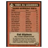 Lot of 45 1986 Topps Baseball Cards Stars & Hall of Famers | Ryan Brett Schmidt Ripken Gooden Clemens Puckett Sandberg & More