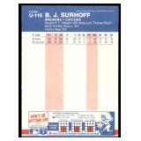 Lot of 26 1987 Fleer Update Baseball Cards | U-115 B.J. Surhoff RC (x11) U-129 Matt Williams RC (x4) Steve Carlton (x11)