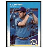 Lot of 26 1987 Fleer Update Baseball Cards | U-115 B.J. Surhoff RC (x11) U-129 Matt Williams RC (x4) Steve Carlton (x11)