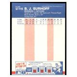 Lot of 26 1987 Fleer Update Baseball Cards | U-115 B.J. Surhoff RC (x11) U-129 Matt Williams RC (x4) Steve Carlton (x11)