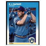 Lot of 26 1987 Fleer Update Baseball Cards | U-115 B.J. Surhoff RC (x11) U-129 Matt Williams RC (x4) Steve Carlton (x11)