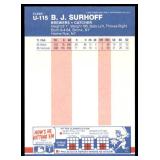 Lot of 26 1987 Fleer Update Baseball Cards | U-115 B.J. Surhoff RC (x11) U-129 Matt Williams RC (x4) Steve Carlton (x11)