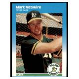 Lot of 58 187 Fleer & Fleer Update Baseball Cards | U-76 Mark McGwire RC (x12) U-108 Kevin Seitzer RC (x11) U-82 Kevin Mitchell RC (x11) U-31 Cecil Fielder (x9) #385 Jose Canseco (x13)
