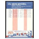 Lot of 58 187 Fleer & Fleer Update Baseball Cards | U-76 Mark McGwire RC (x12) U-108 Kevin Seitzer RC (x11) U-82 Kevin Mitchell RC (x11) U-31 Cecil Fielder (x9) #385 Jose Canseco (x13)