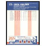 Lot of 58 187 Fleer & Fleer Update Baseball Cards | U-76 Mark McGwire RC (x12) U-108 Kevin Seitzer RC (x11) U-82 Kevin Mitchell RC (x11) U-31 Cecil Fielder (x9) #385 Jose Canseco (x13)