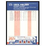 Lot of 58 187 Fleer & Fleer Update Baseball Cards | U-76 Mark McGwire RC (x12) U-108 Kevin Seitzer RC (x11) U-82 Kevin Mitchell RC (x11) U-31 Cecil Fielder (x9) #385 Jose Canseco (x13)