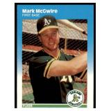 Lot of 58 187 Fleer & Fleer Update Baseball Cards | U-76 Mark McGwire RC (x12) U-108 Kevin Seitzer RC (x11) U-82 Kevin Mitchell RC (x11) U-31 Cecil Fielder (x9) #385 Jose Canseco (x13)