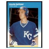 Lot of 58 187 Fleer & Fleer Update Baseball Cards | U-76 Mark McGwire RC (x12) U-108 Kevin Seitzer RC (x11) U-82 Kevin Mitchell RC (x11) U-31 Cecil Fielder (x9) #385 Jose Canseco (x13)