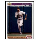 Lot of 40 1992 Upper Deck Baseball Cards Stars and Hall of Famers | Manny Ramirez RC Griffey Bonds & More