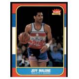 Lot of 4 Vintage Basketball Cards 1981-82 Topps (x3) & 1986 Fleer #67 Jeff Malone