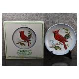 Goebel Hummel Wildlife Plate Bas Relief 7.5" #7 Cardinal