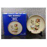 Goebel Hummel Annual  Plate Bas Relief 7.5" 1974
