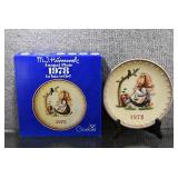 Goebel Hummel Annual Plate Bas Relief 7.5" 1978