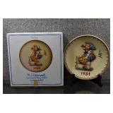 Goebel Hummel Annual Plate Bas Relief 7.5" 1984