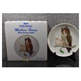 Goebel Mothers Series Plate Bas Relief 7-3/8" 1979 Fifth Edition Owl