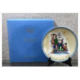 Schmid Christmas Plate Sister Berta Hummel 8" A Time To Remember 1981