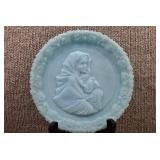 Fenton Satin Glass Plate Mother