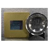 Astri Holthe Henriksen Pewter Annual Christmas Collector Plate 1983