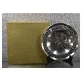 Astri Holthe Henriksen Pewter Annual Christmas Collector Plate 1985