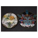 Lot of 2 Barbara Lavallee Brooch & Unsigned Floral Brooch