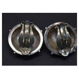Sterling Post & Clip Earrings Unmarked Tested Sterling