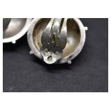 Sterling Post & Clip Earrings Unmarked Tested Sterling