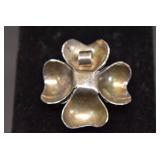 Tested Sterling Flower Pendant