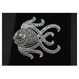 Sterling Fish Brooch