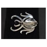 Sterling Fish Brooch