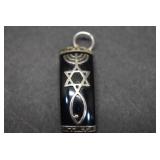 Sterling Star of David Pendant & Menorah Pendant